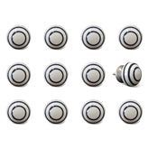 1.5" X 1.5" X 1.5" Ceramic Metal Multicolor 12 Pack Knob